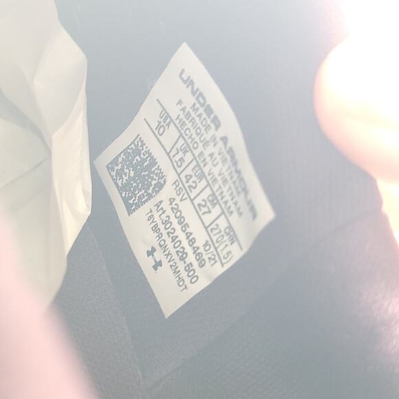 Under Armour UA HOVR Rise 2 Print Training 3024029 500 Purple womens size 10 - Picture 9 of 9